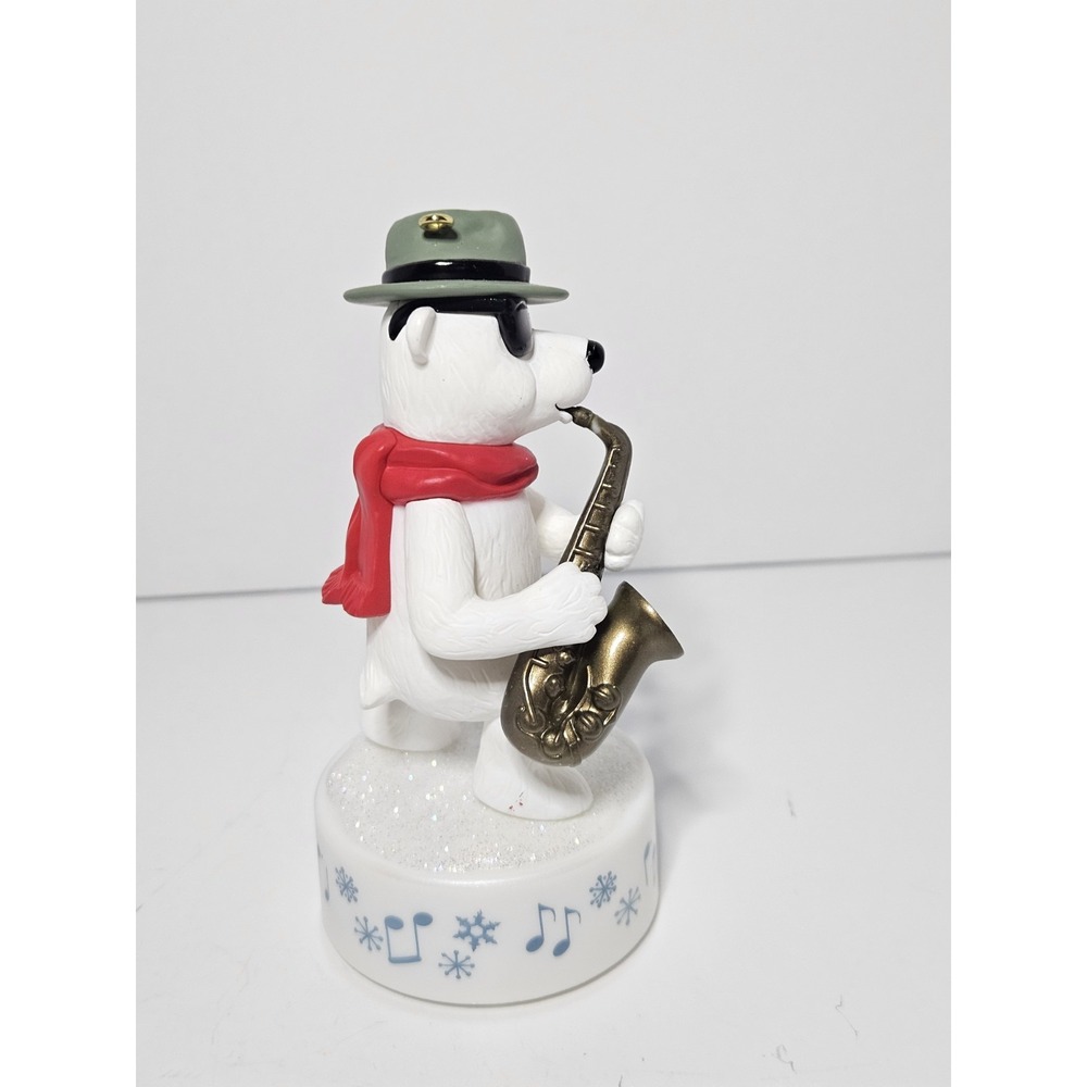 Hallmark 2021 Stylin Saxophone Bear Magic Sound Musical Keepsake Ornament NIB - Picture 3 of 7